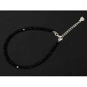 画像: CRYSTAL GLASS BRACELET SHORT BK｜Crescent Luna/クレセントルナ